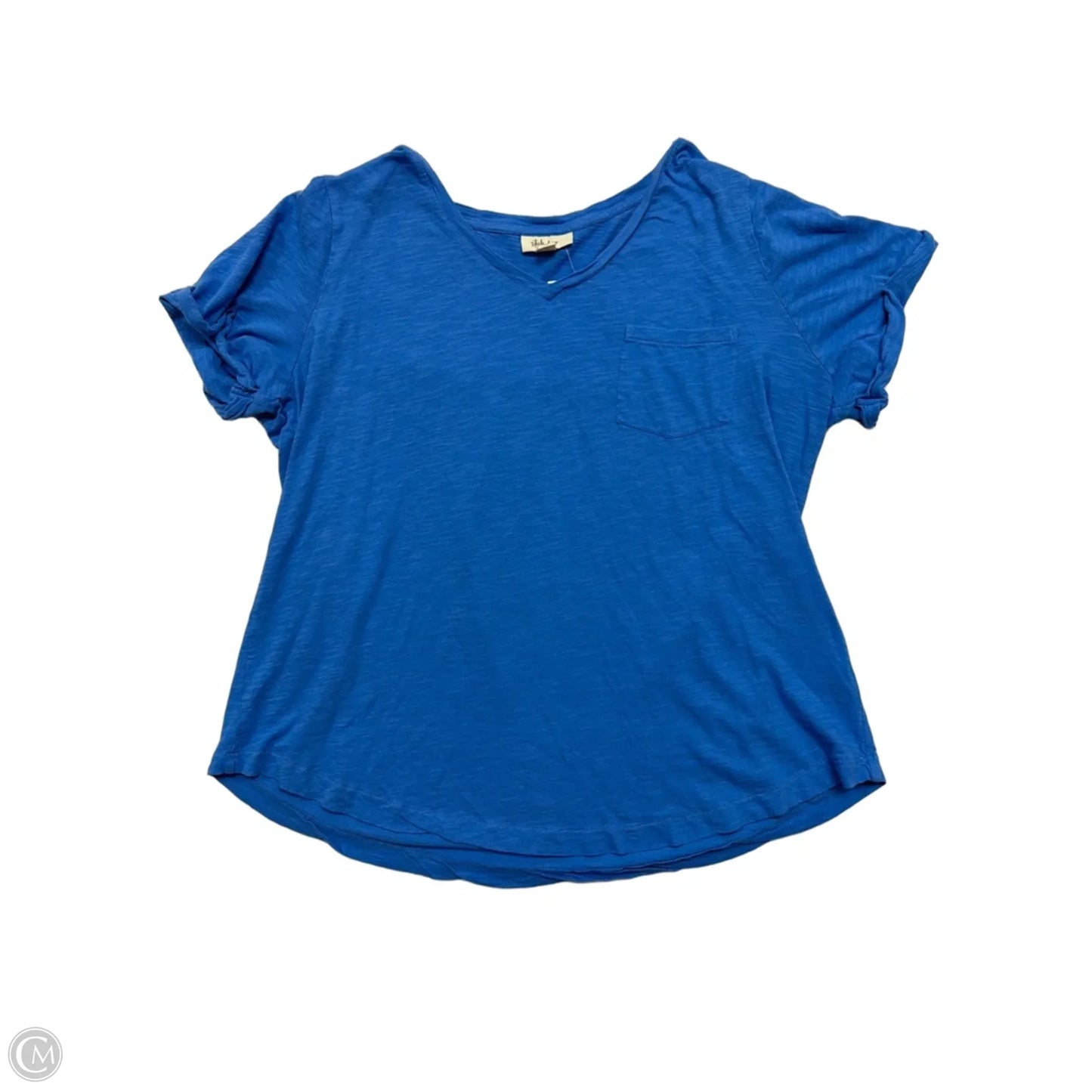 Top Short Sleeve By Style And Company In Blue, Size: 1x