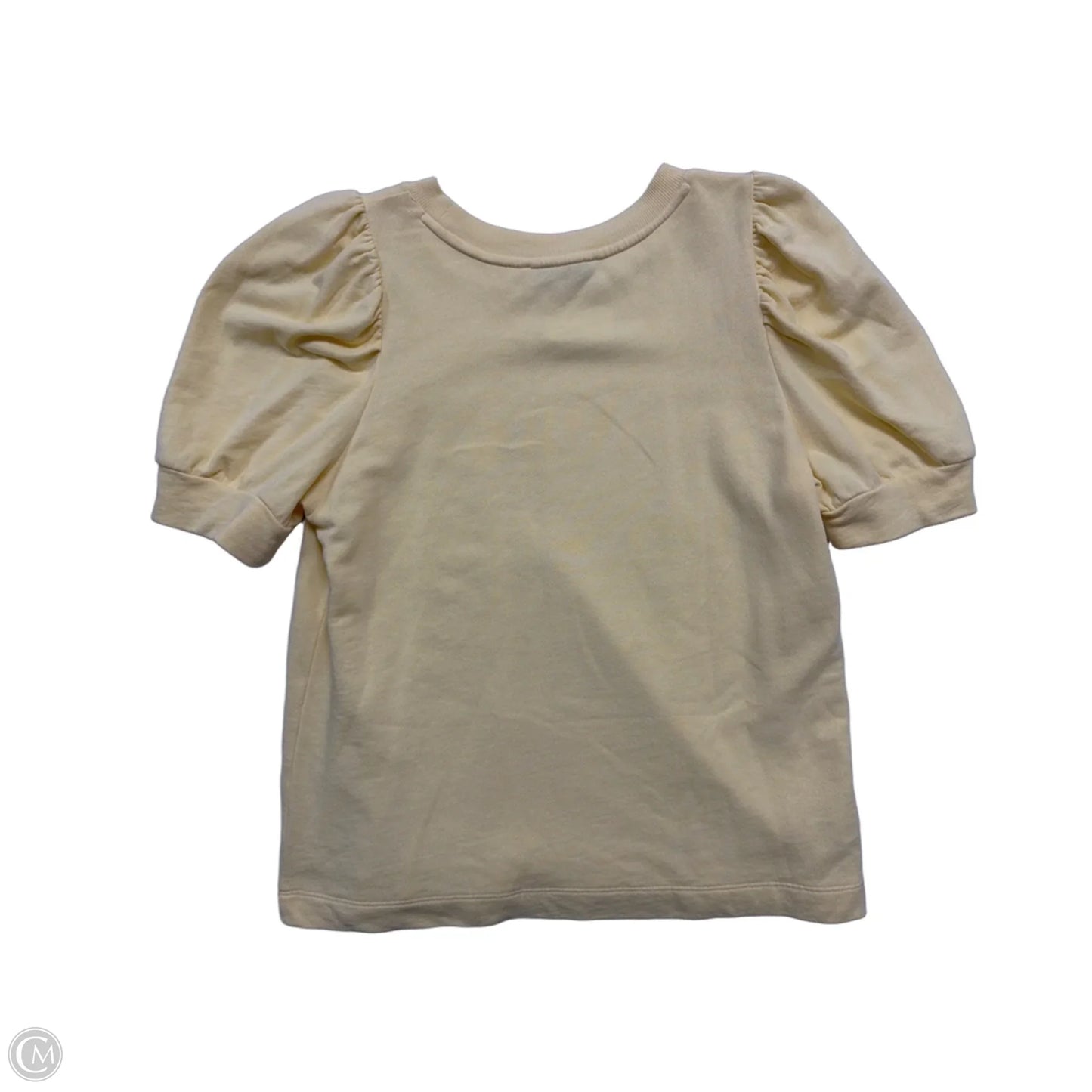Top Short Sleeve By Loft In Yellow, Size: L