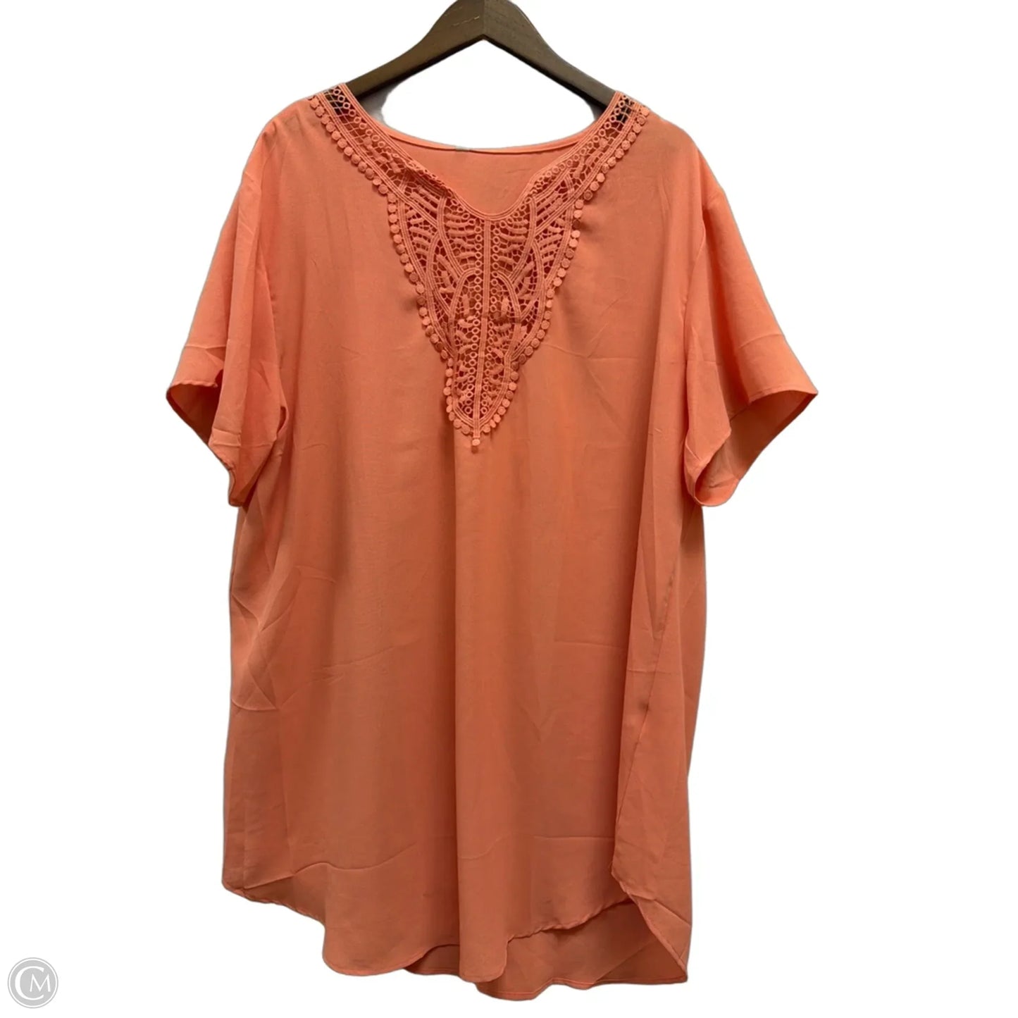 Dress Casual Midi By Cme In Peach, Size: 2x