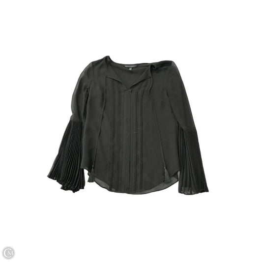 Top Long Sleeve By White House Black Market In Black, Size: Xs