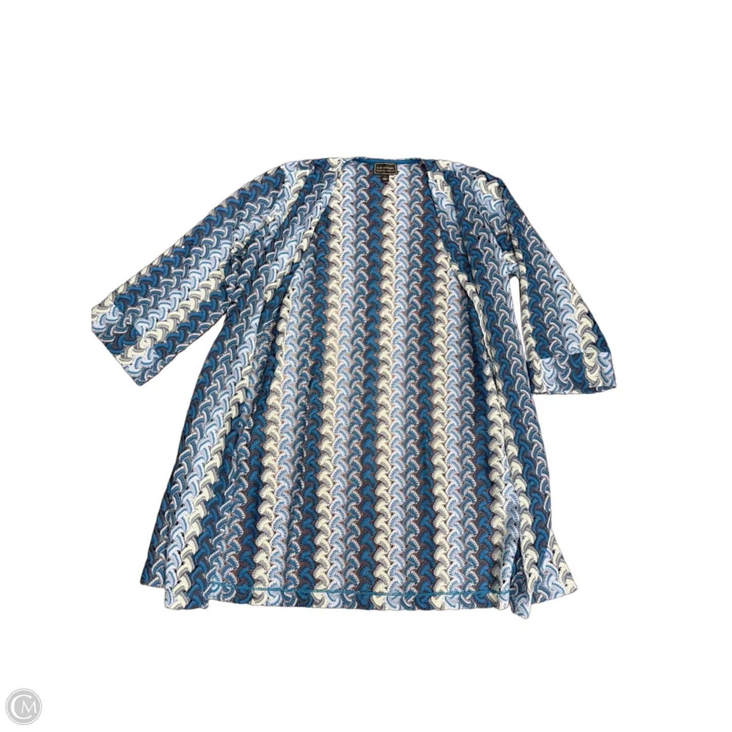 Kimono By G By Giuliana In Blue & Green, Size: L