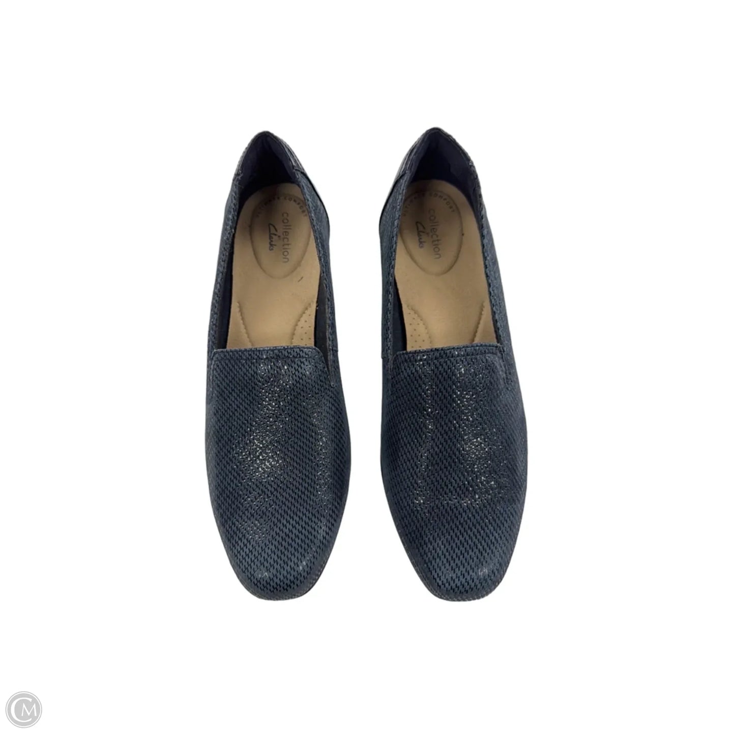 Shoes Flats By Clarks In Blue, Size: 8