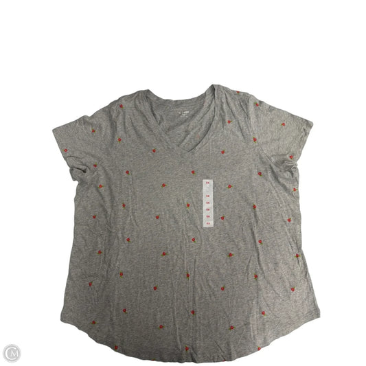 Top Short Sleeve By Old Navy In Grey, Size: 3x