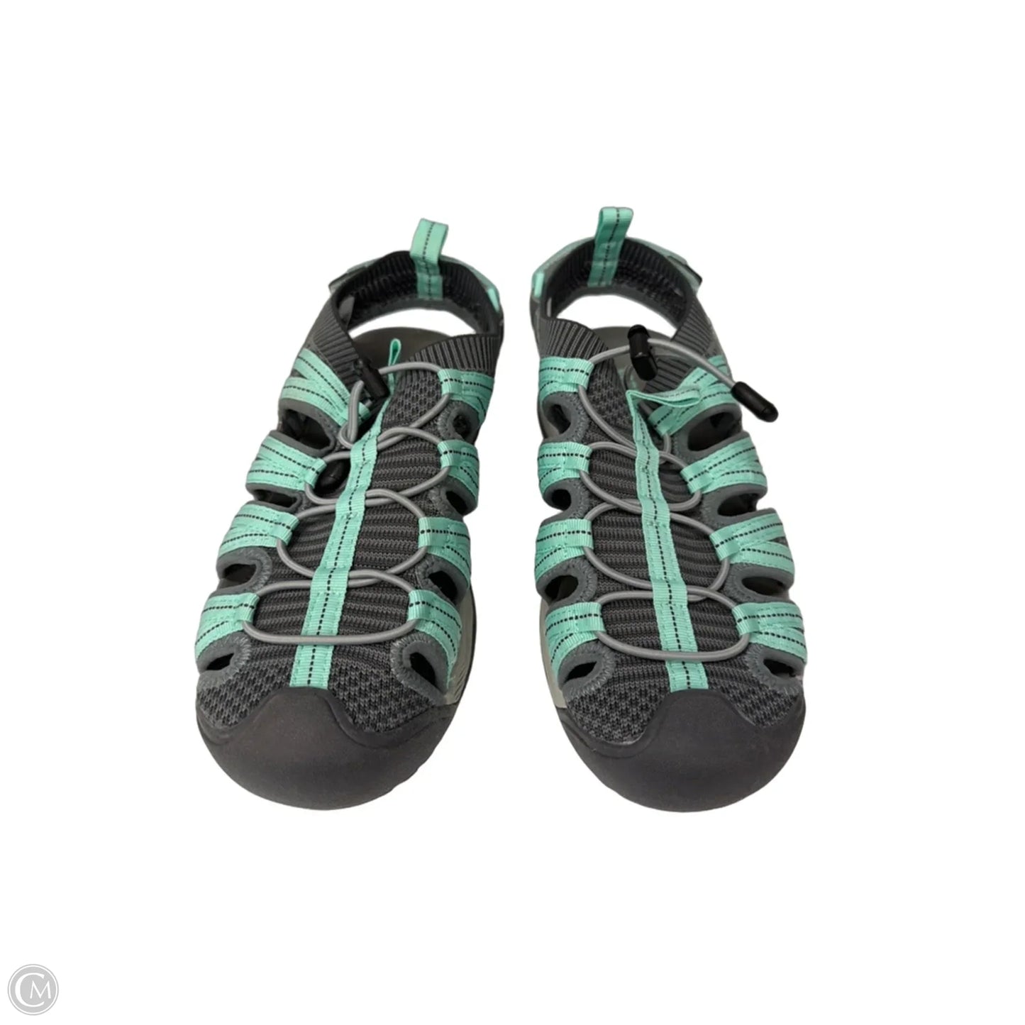Shoes Athletic By Eddie Bauer In Green & Grey, Size: 6