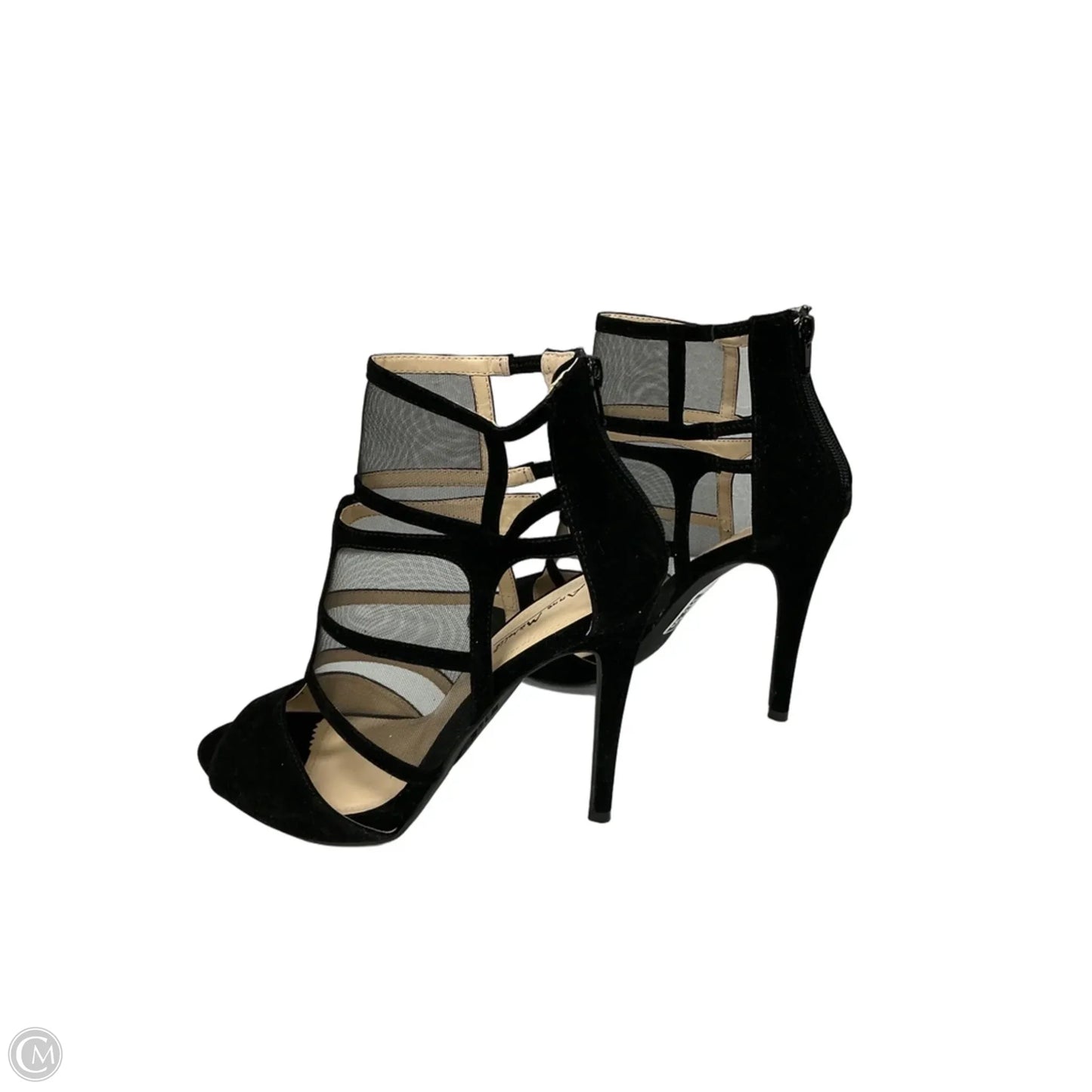 Sandals Heels Stiletto By Anne Michelle In Black, Size: 9