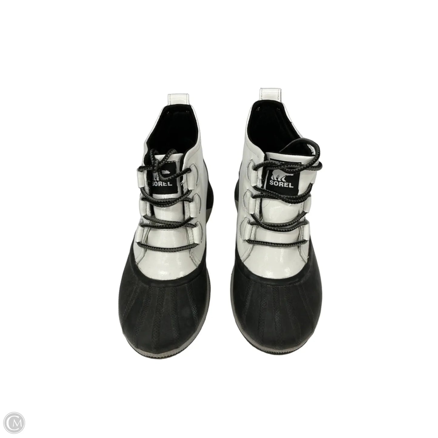 Boots Ankle Flats By Sorel In Black & White, Size: 8.5