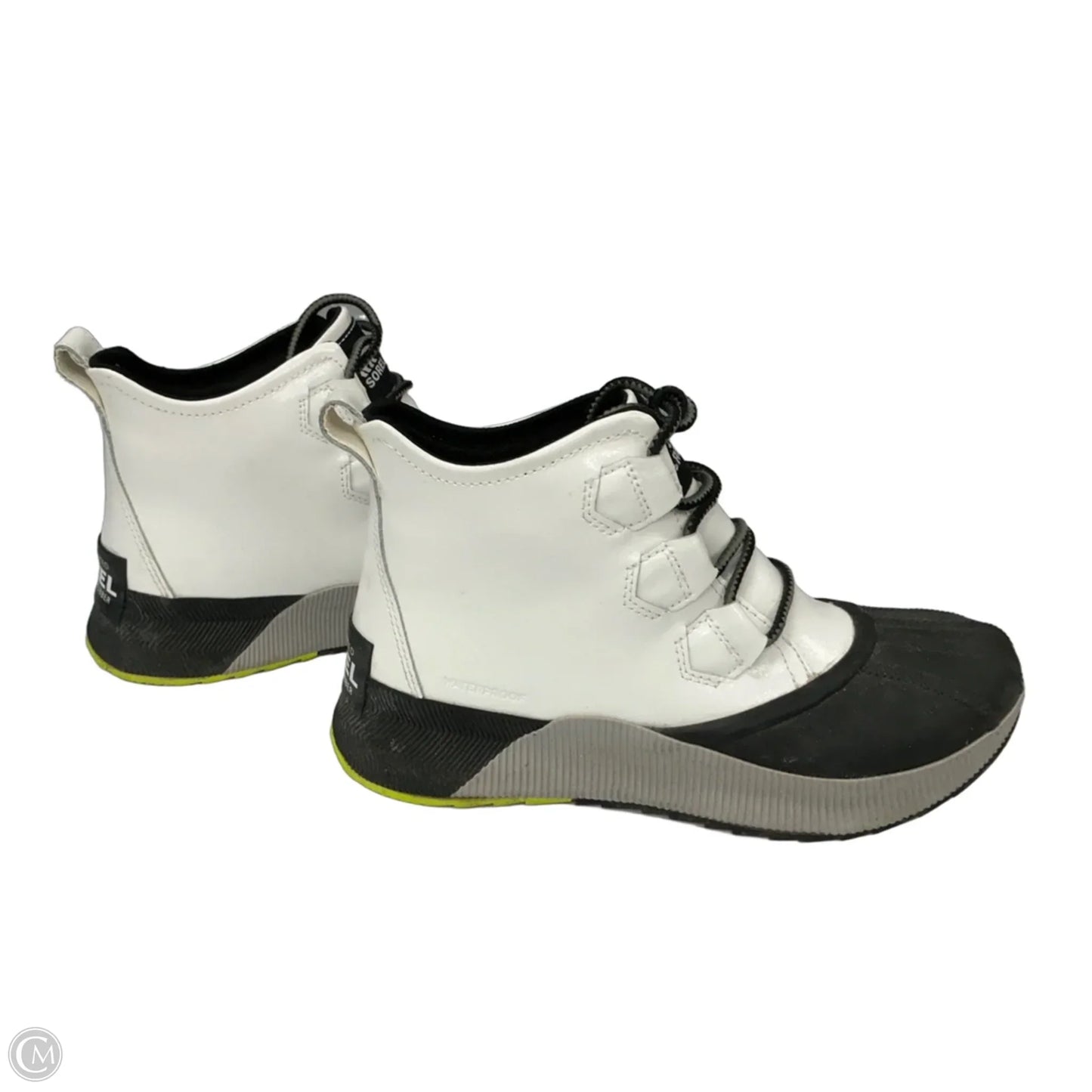 Boots Ankle Flats By Sorel In Black & White, Size: 8.5