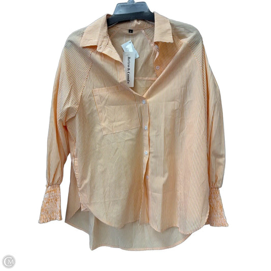 Top Long Sleeve By Clothes Mentor In Striped Pattern, Size: M