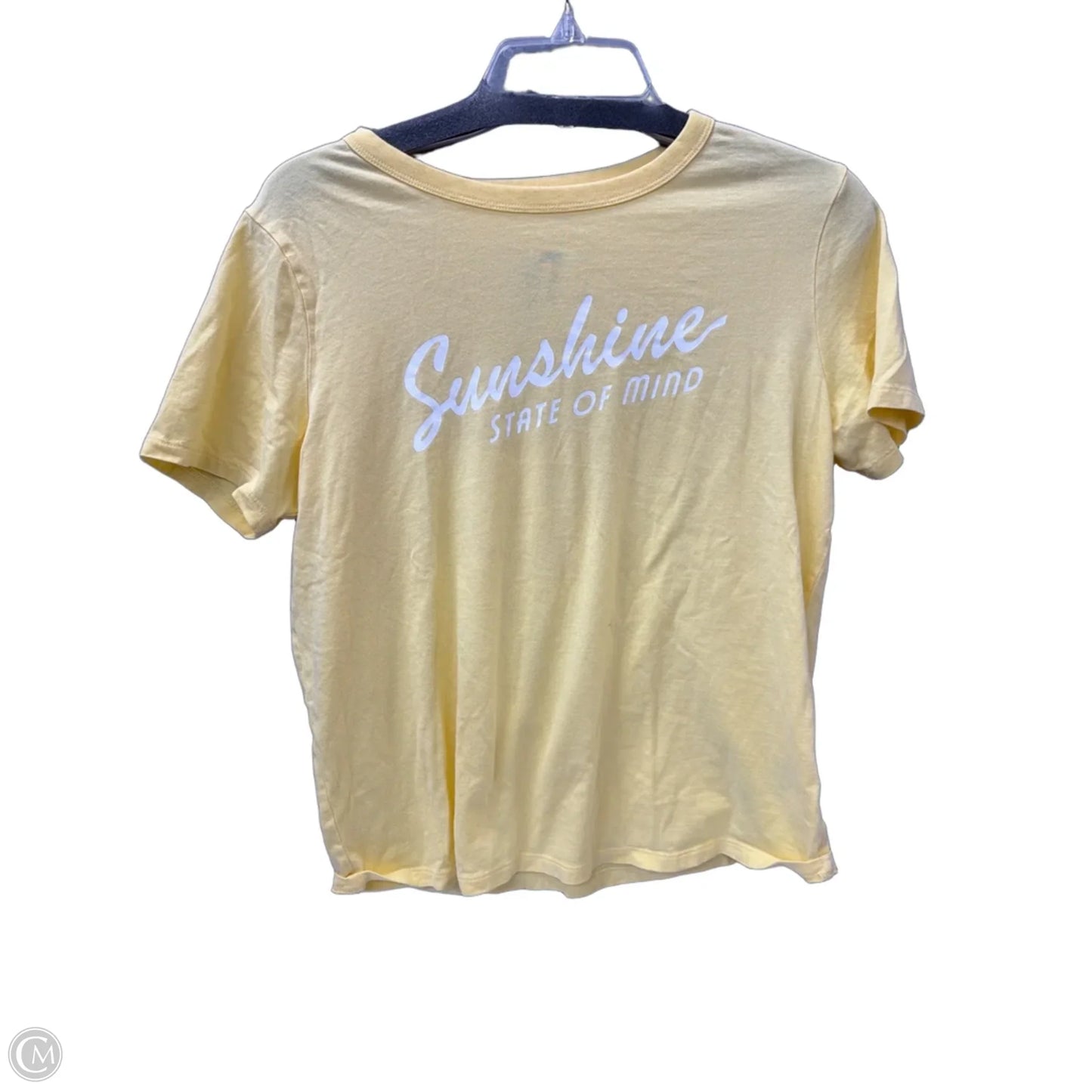 Top Short Sleeve By Old Navy In Yellow, Size: M