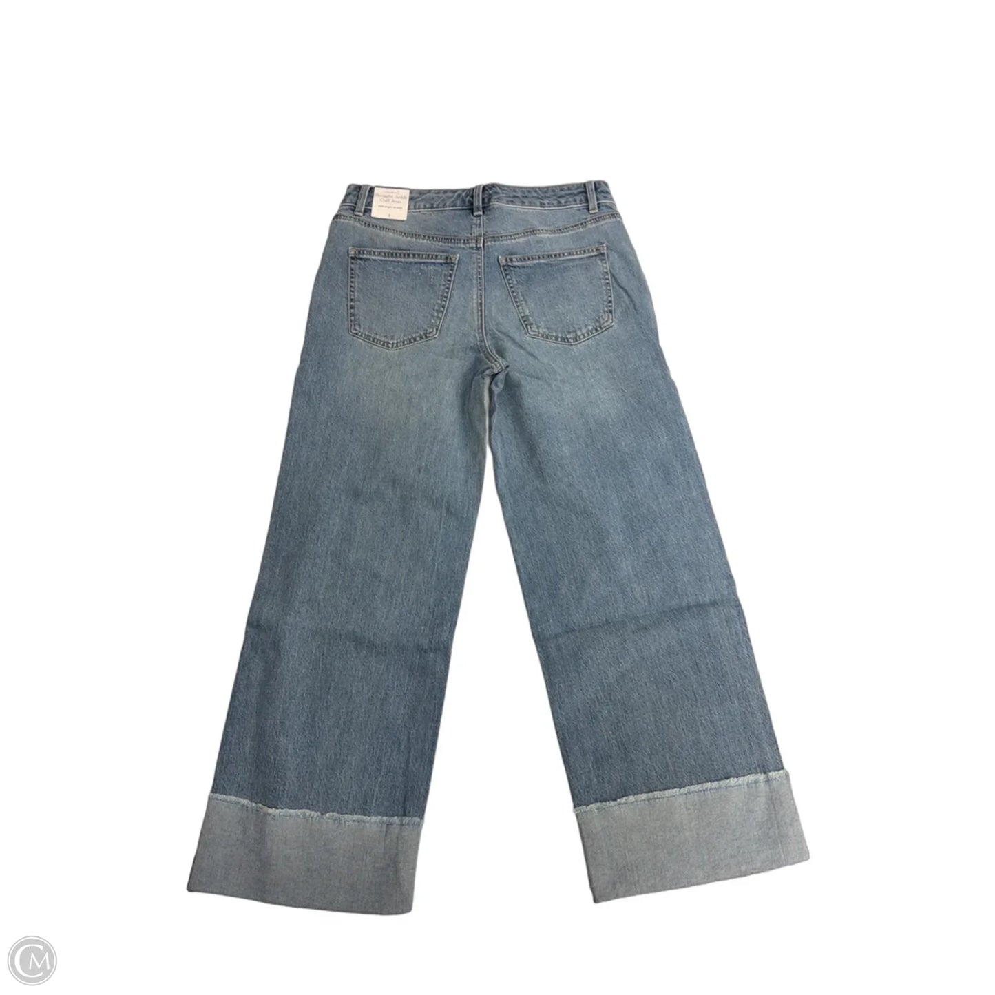 Jeans Straight By Talbots In Blue Denim, Size: 4