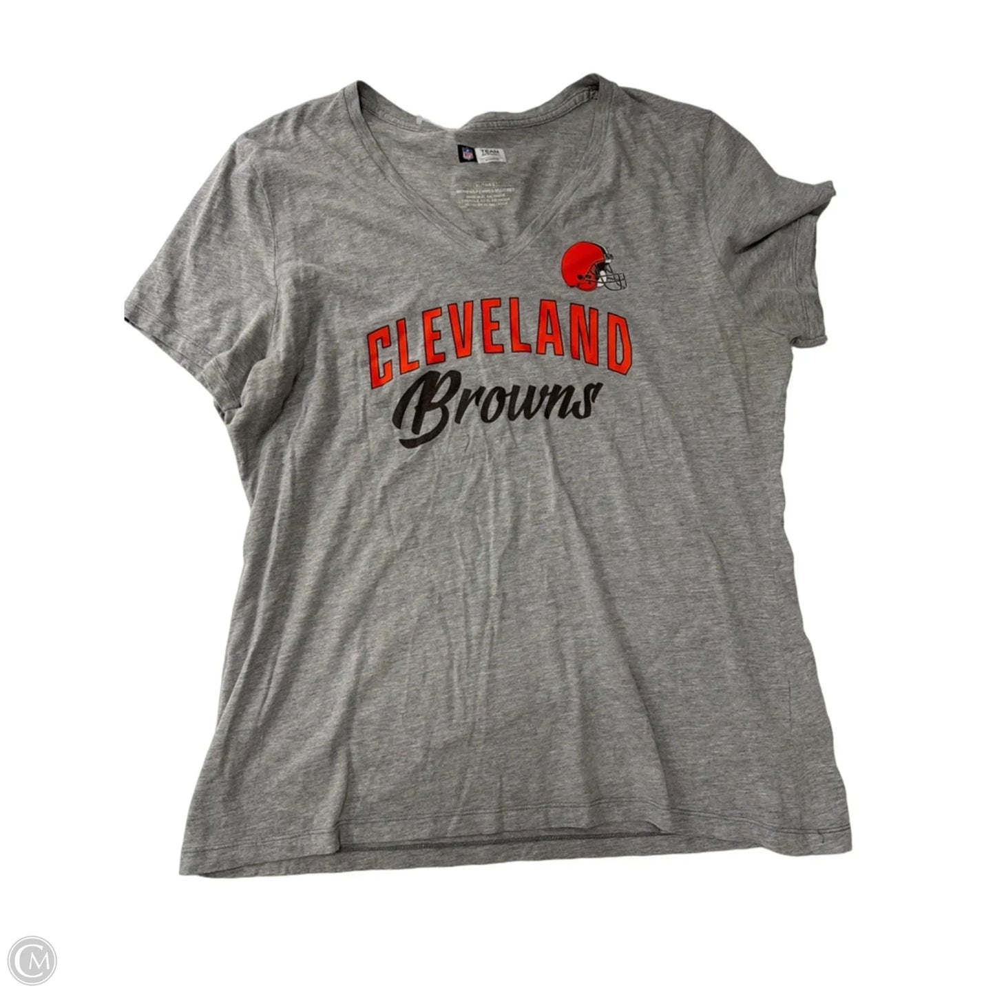Top Short Sleeve By Nfl In Grey, Size: Xl