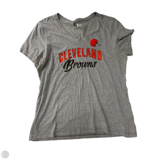 Top Short Sleeve By Nfl In Grey, Size: Xl