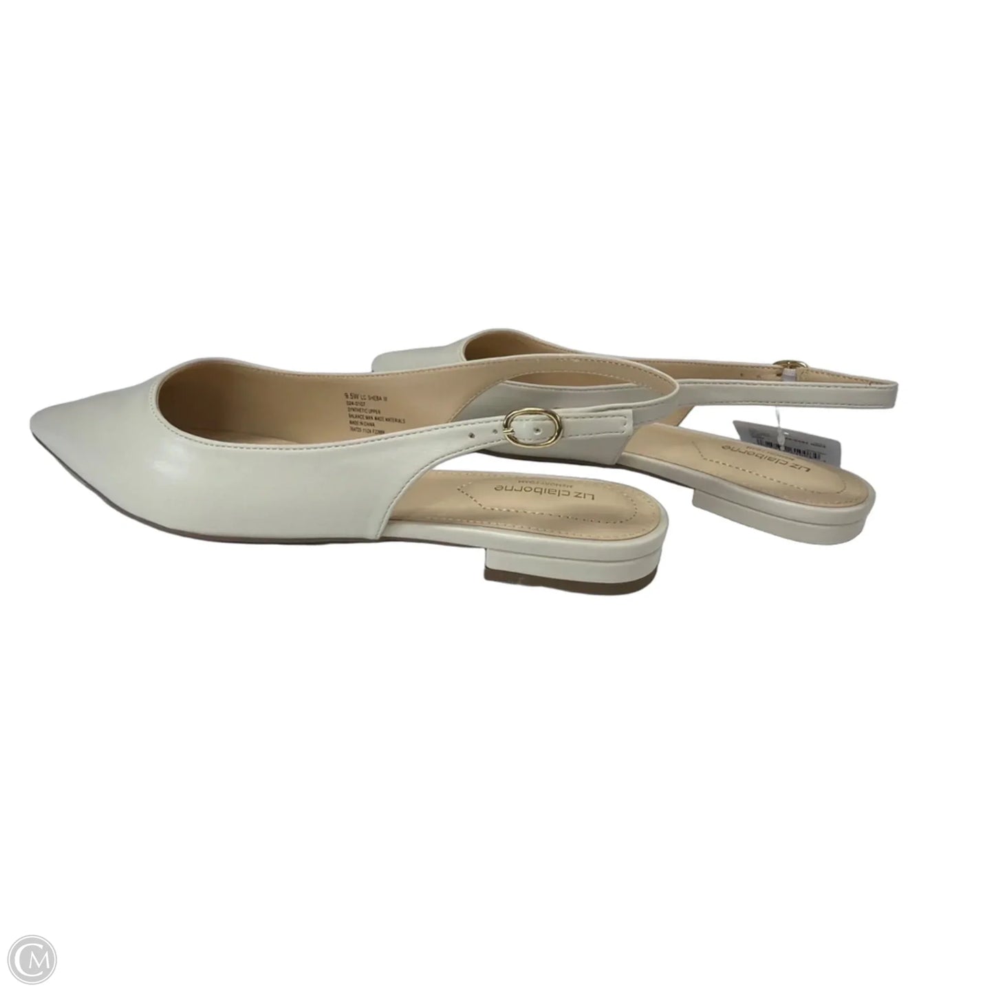 Shoes Flats By Liz Claiborne In Cream, Size: 9.5