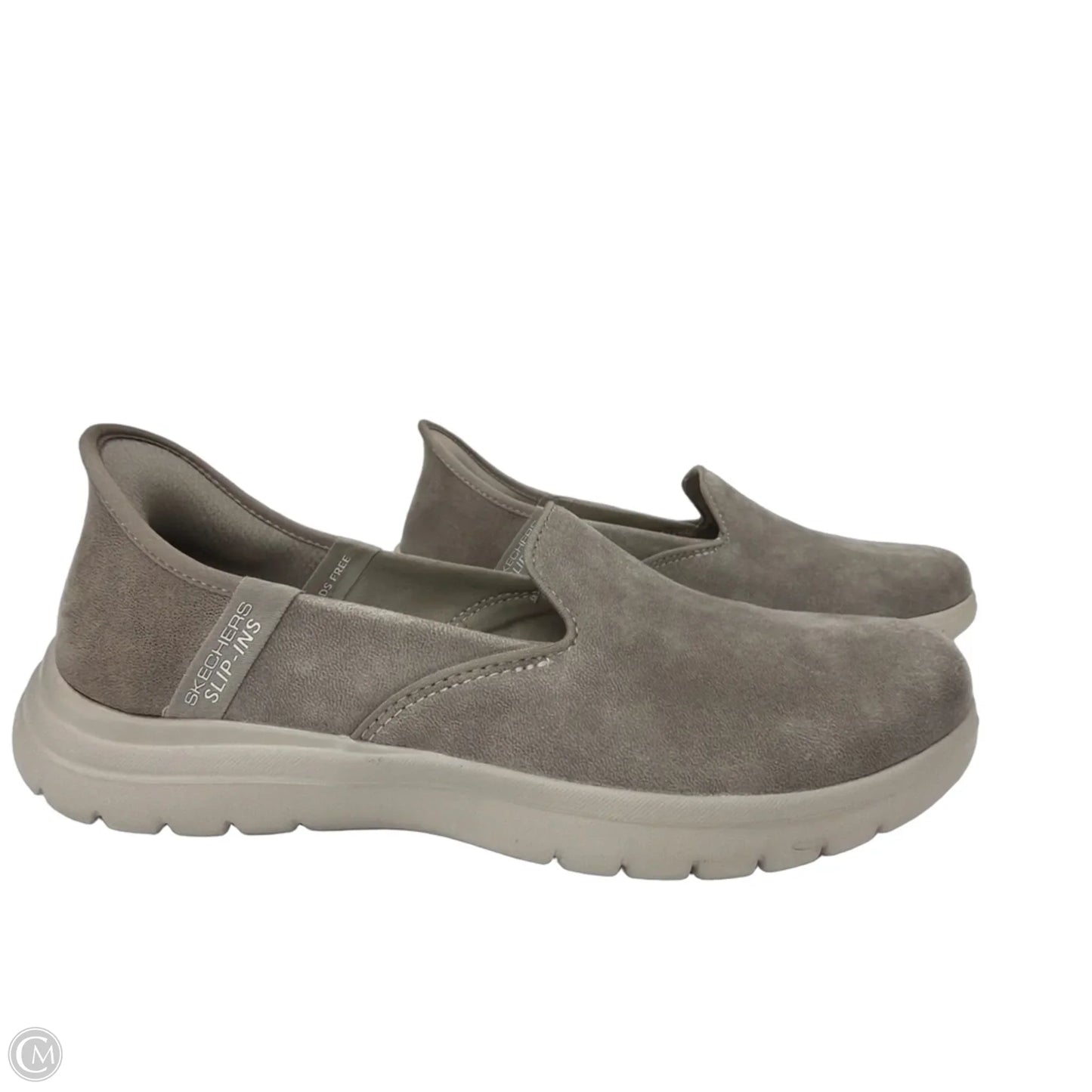 Shoes Flats By Skechers In Grey, Size: 8