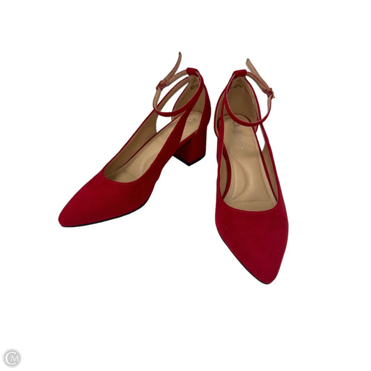 Shoes Heels Block By Cl By Chinese Laundry In Red, Size: 8