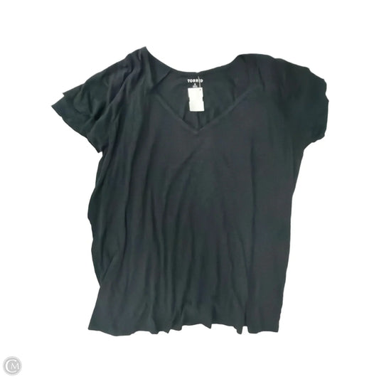 Top Short Sleeve Basic By Torrid In Black, Size: 3x
