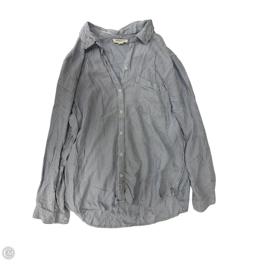 Top Long Sleeve By Beachlunchlounge In Striped Pattern, Size: L