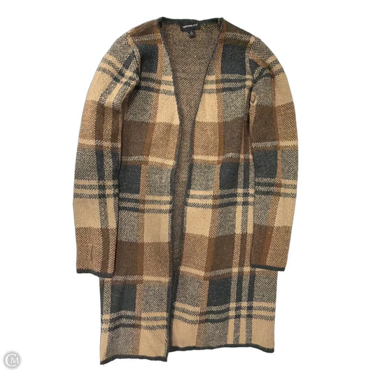 Cardigan By Fortune & Ivy In Plaid Pattern, Size: S