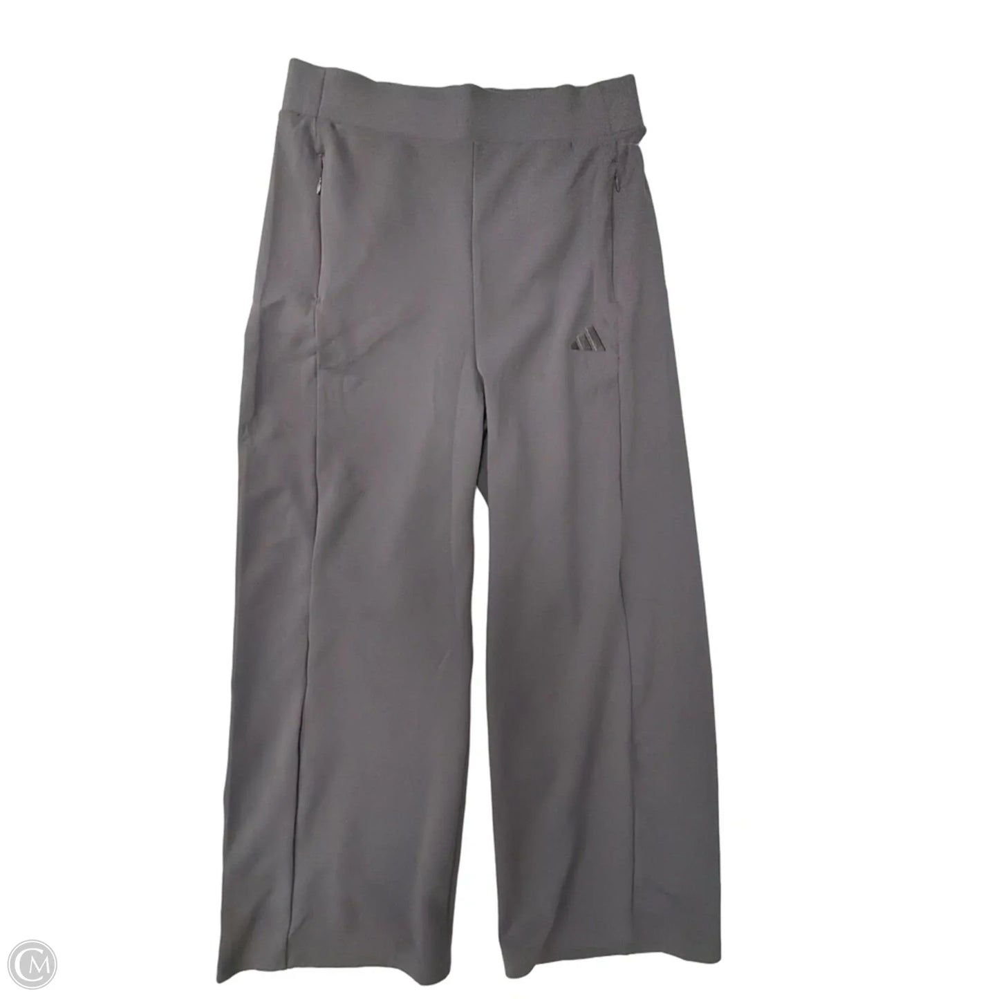 Athletic Pants By Adidas In Grey, Size: M