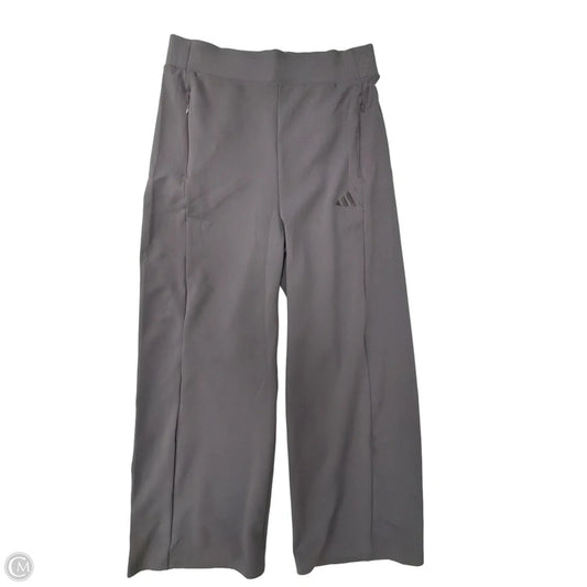 Athletic Pants By Adidas In Grey, Size: M