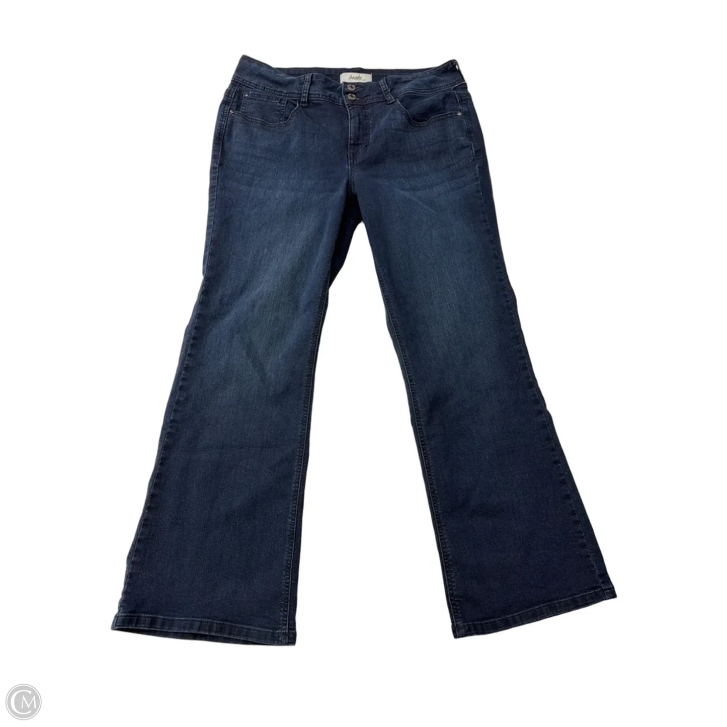 Jeans Boot Cut By Angels In Blue Denim, Size: 14