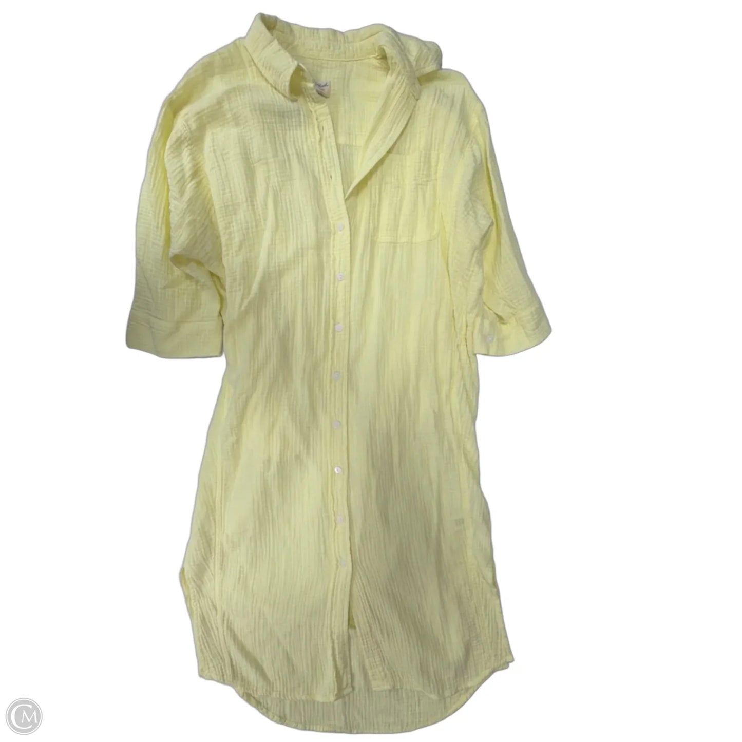 Dress Casual Midi By Universal Thread In Yellow, Size: S