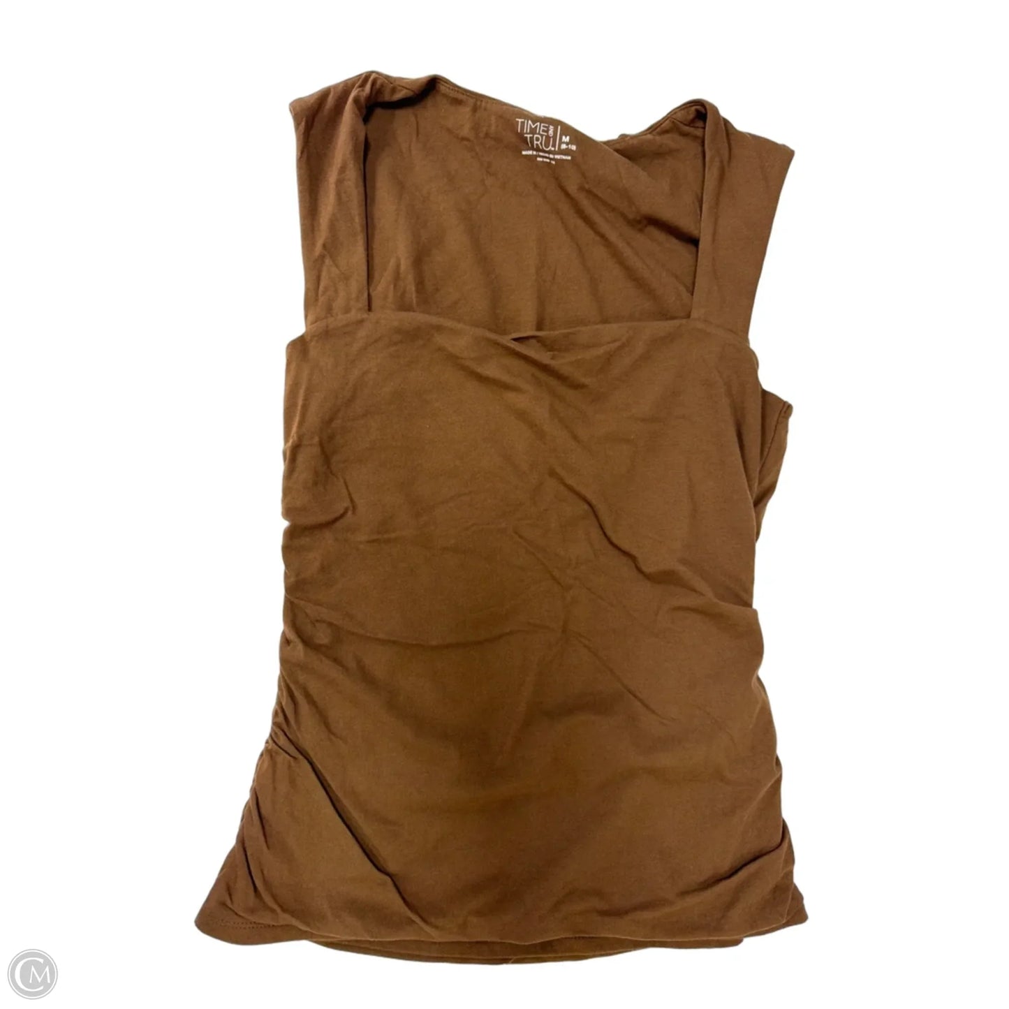 Tank Top By Time And Tru In Brown, Size: M