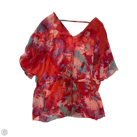 Top Short Sleeve By Ana In Floral Print, Size: 1x