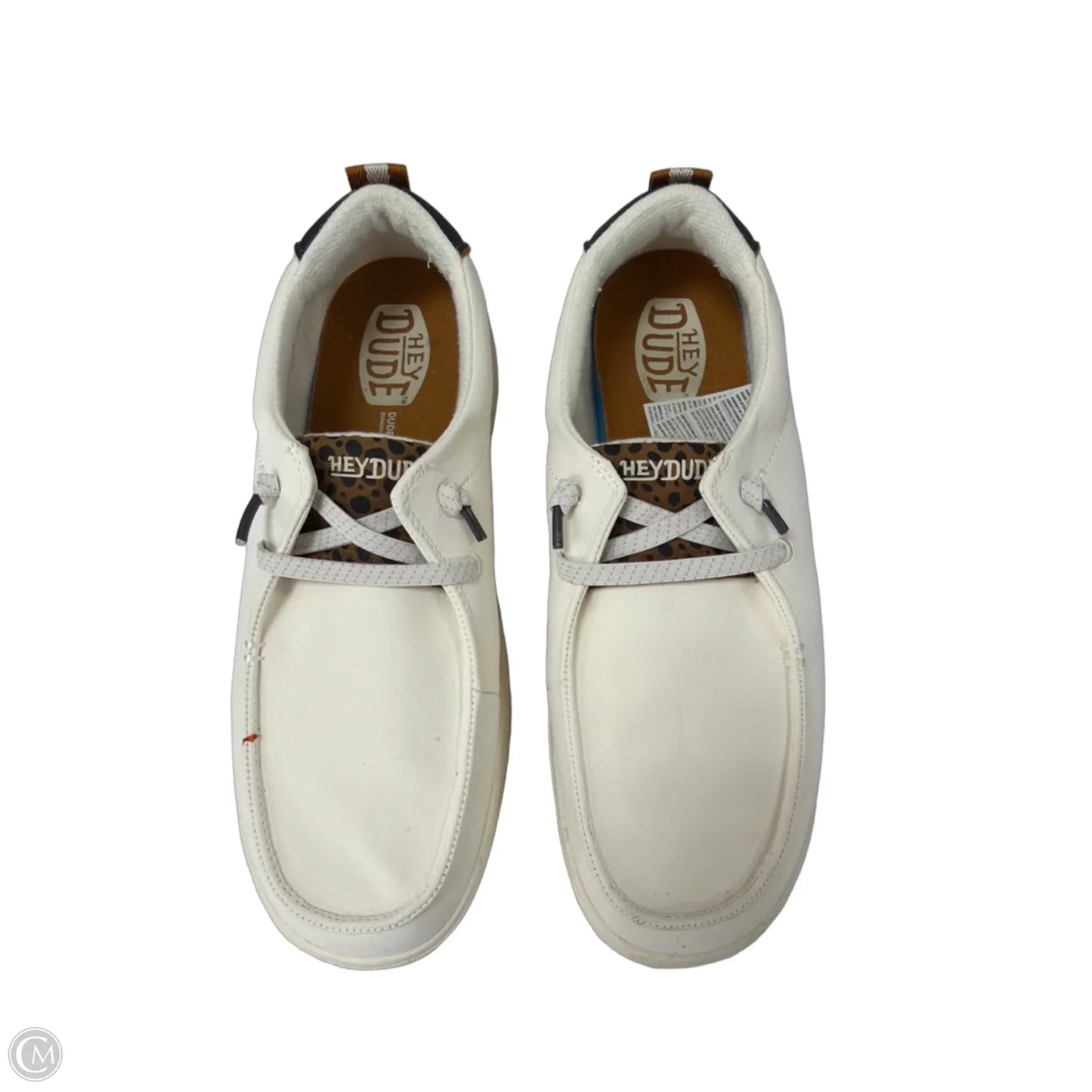 Shoes Flats By Hey Dude In White, Size: 12