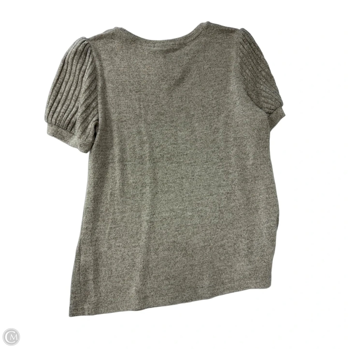 Top Short Sleeve By Lillusory In Tan, Size: L