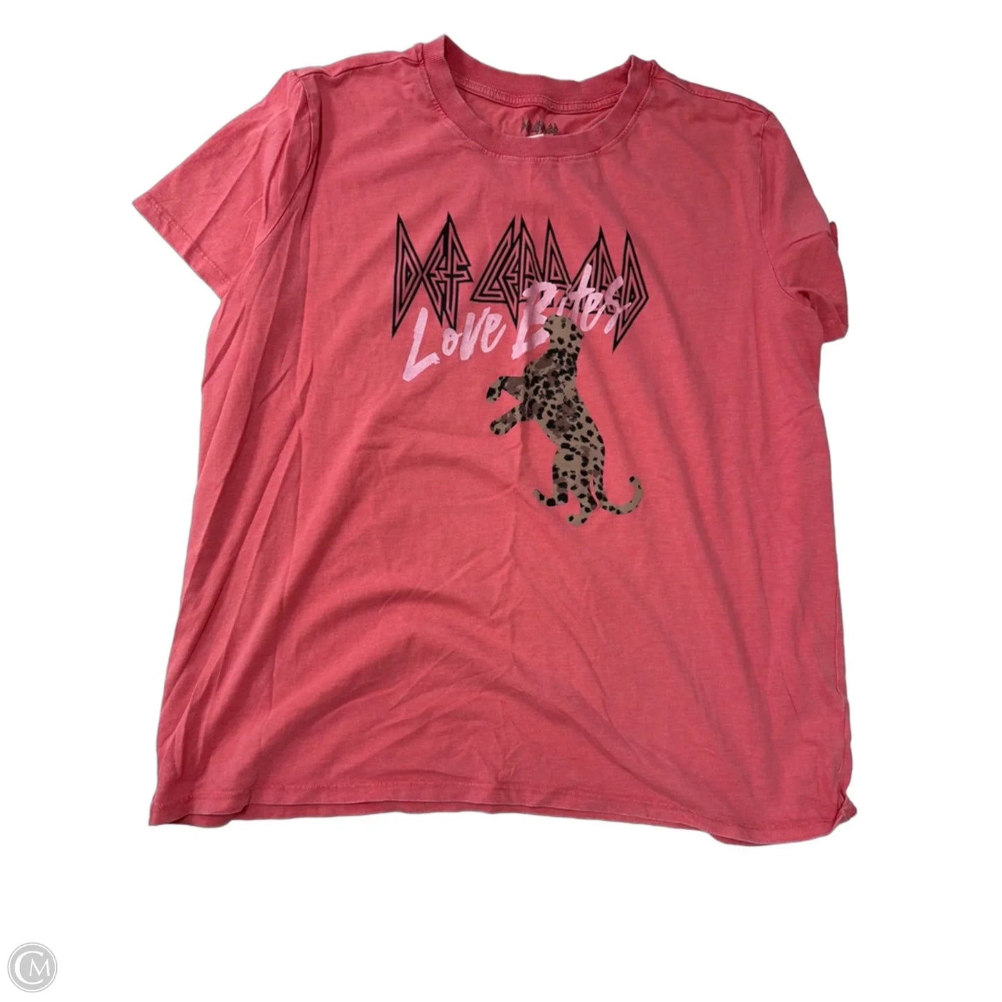 Top Short Sleeve By Clothes Mentor In Pink, Size: L
