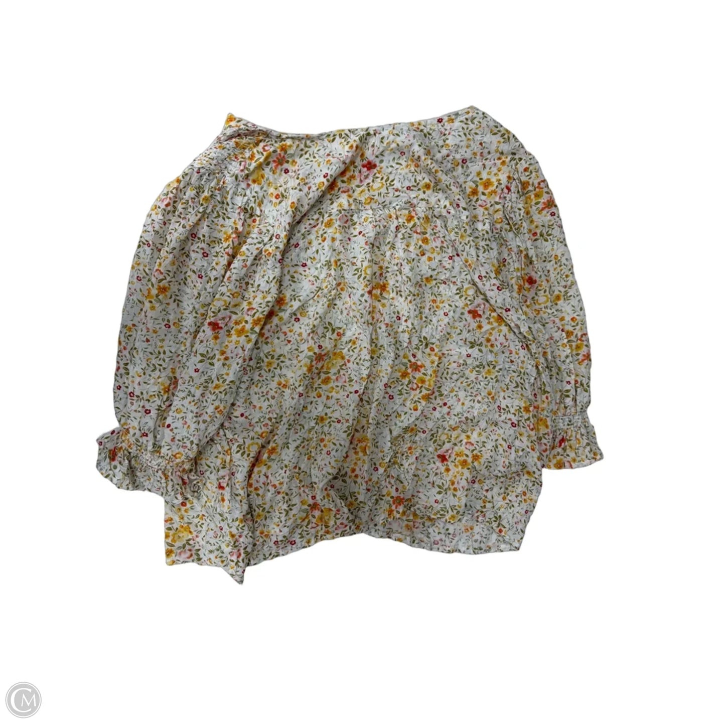 Top Long Sleeve By Clothes Mentor In Floral Print, Size: Xl