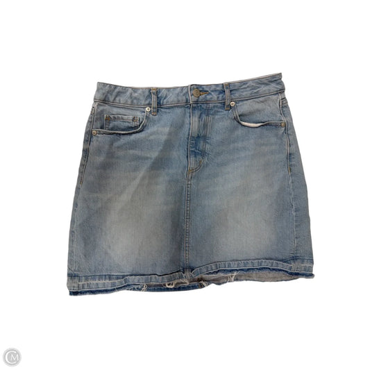 Skirt Mini & Short By Loft In Blue Denim, Size: S