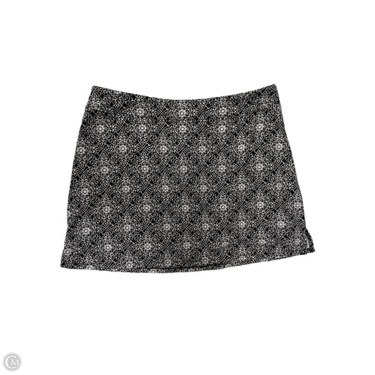 Athletic Skirt By Tranquility In Black & White, Size: L