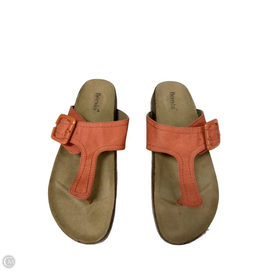 Sandals Flats By Bjorndal In Peach, Size: 9