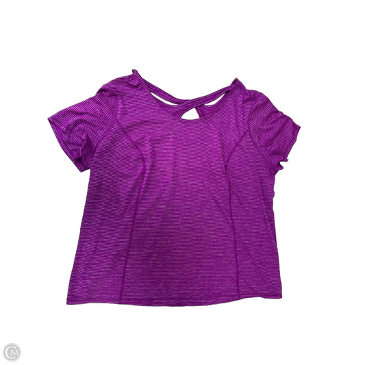 Athletic Top Short Sleeve By Danskin Now In Purple, Size: 2x