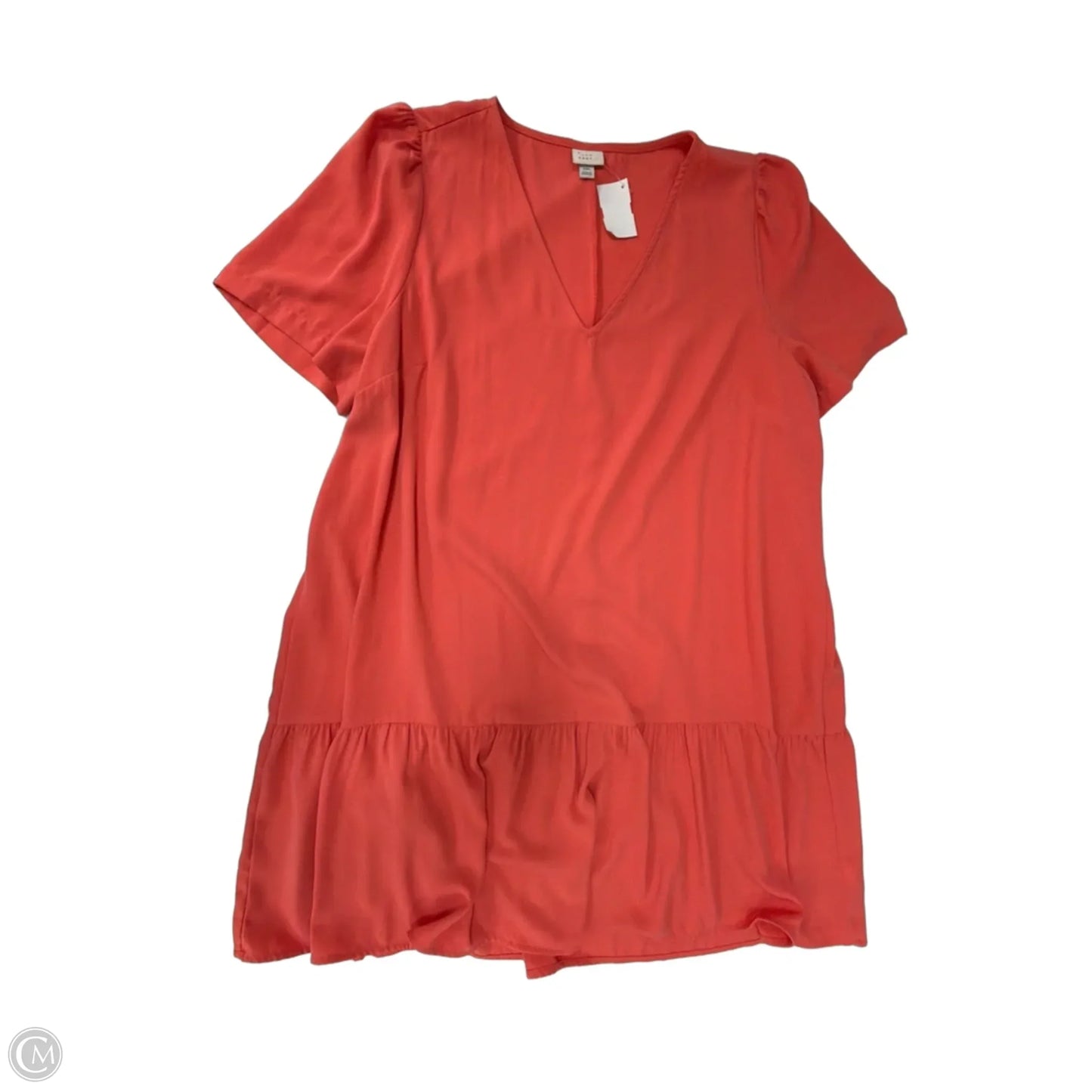 Dress Casual Midi By A New Day In Peach, Size: 1x