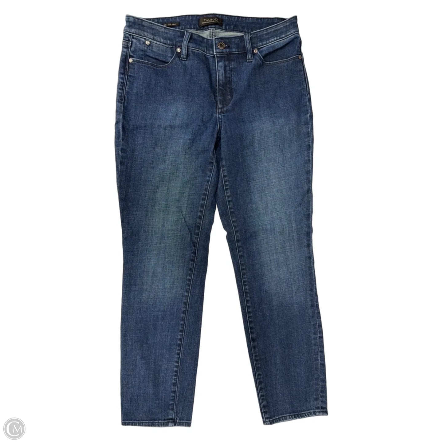 Jeans Straight By Talbots In Blue Denim, Size: 6