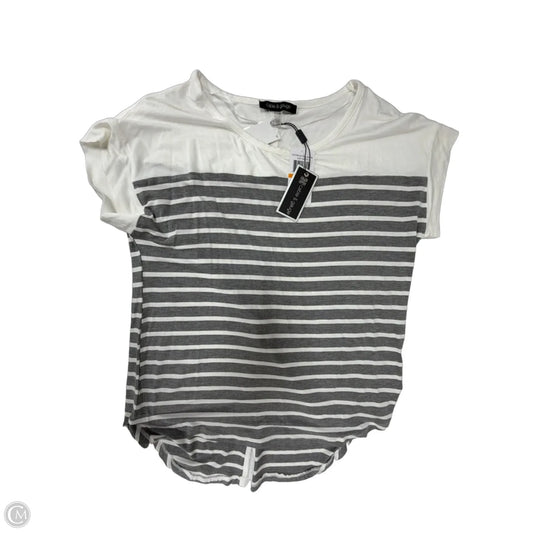 Top Short Sleeve By Cable And Gauge In Striped Pattern, Size: S