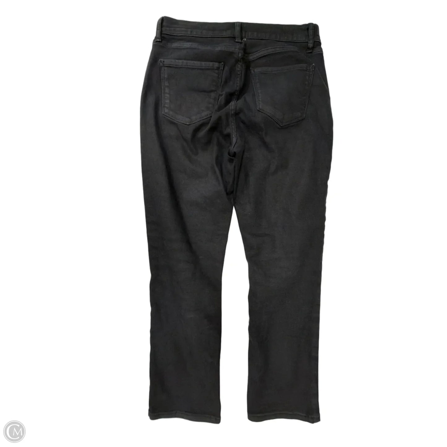 Jeans Straight By Ana In Black Denim, Size: 8