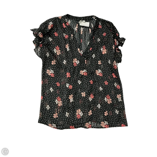Top Short Sleeve By Cato In Multi-colored, Size: Xl