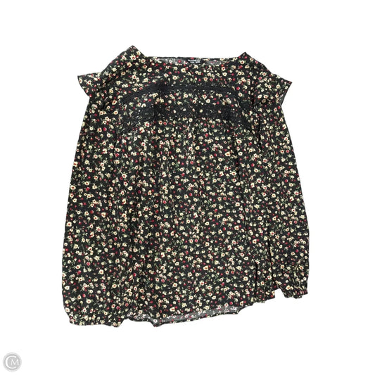 Top Long Sleeve By Bloomchic In Floral Print, Size: 1x