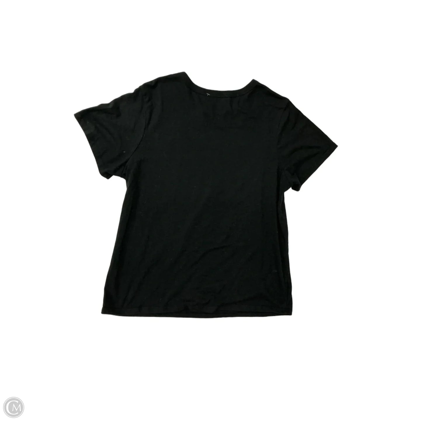 Top Short Sleeve By Zoe And Liv In Black & Brown, Size: L