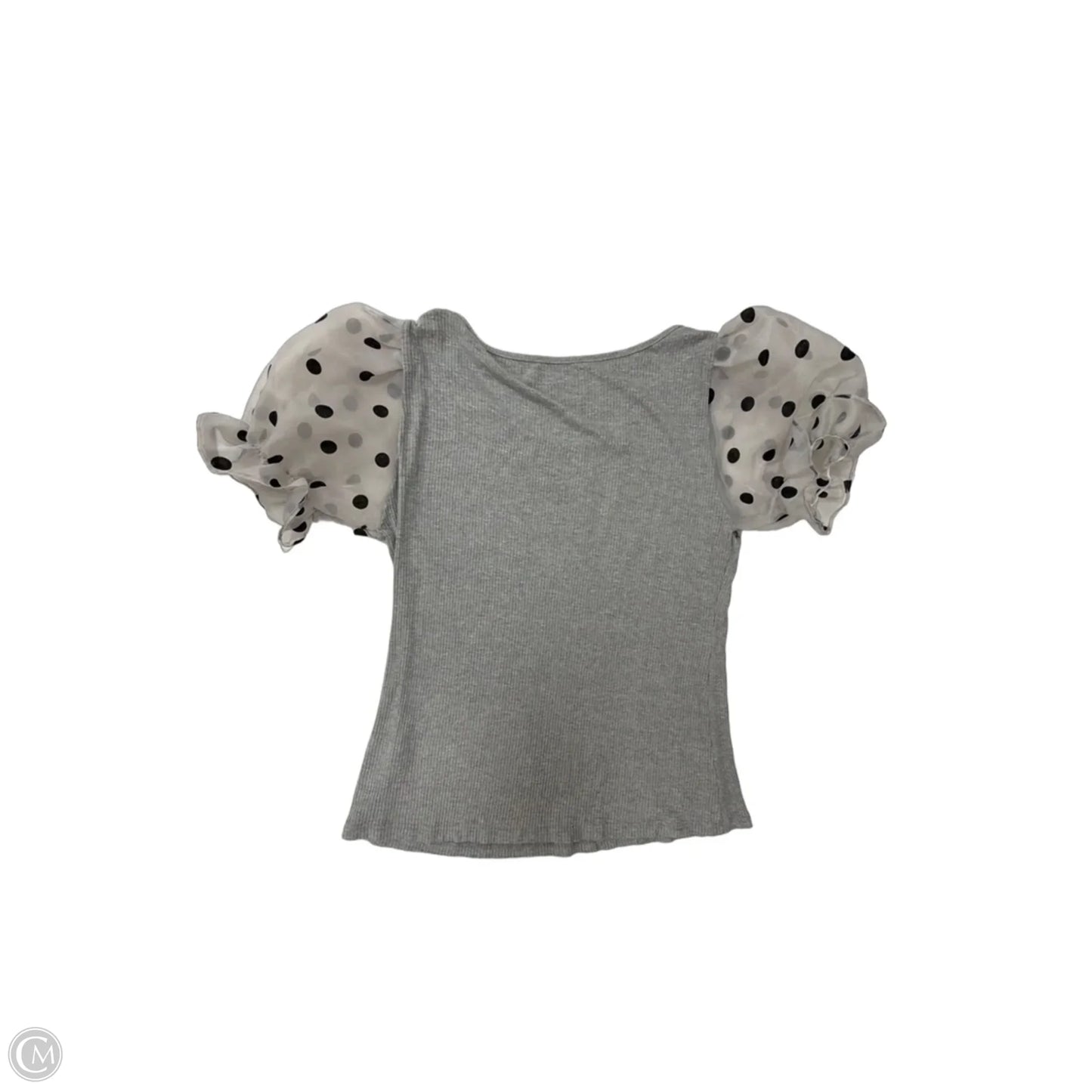 Top Short Sleeve By Clothes Mentor In Grey, Size: 1x
