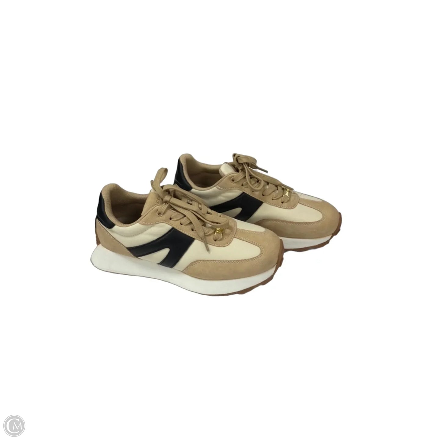 Shoes Sneakers By Clothes Mentor In Black & Tan, Size: 8.5