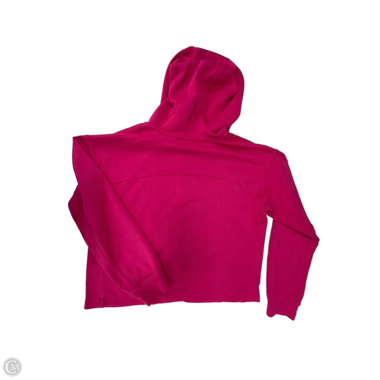 Athletic Top Long Sleeve Hoodie By Layer 8 In Pink, Size: M