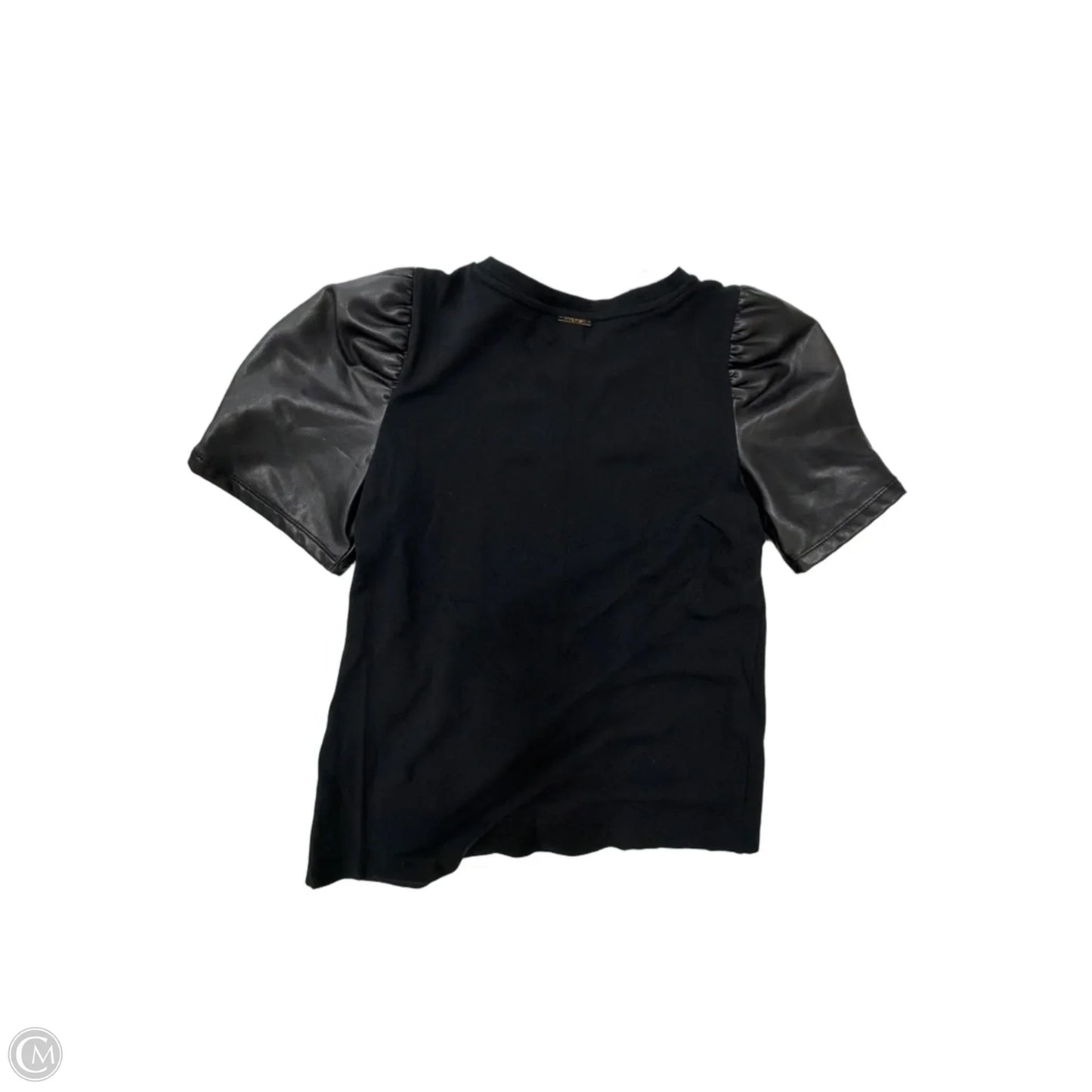 Top Short Sleeve By Nine West Apparel In Black, Size: S
