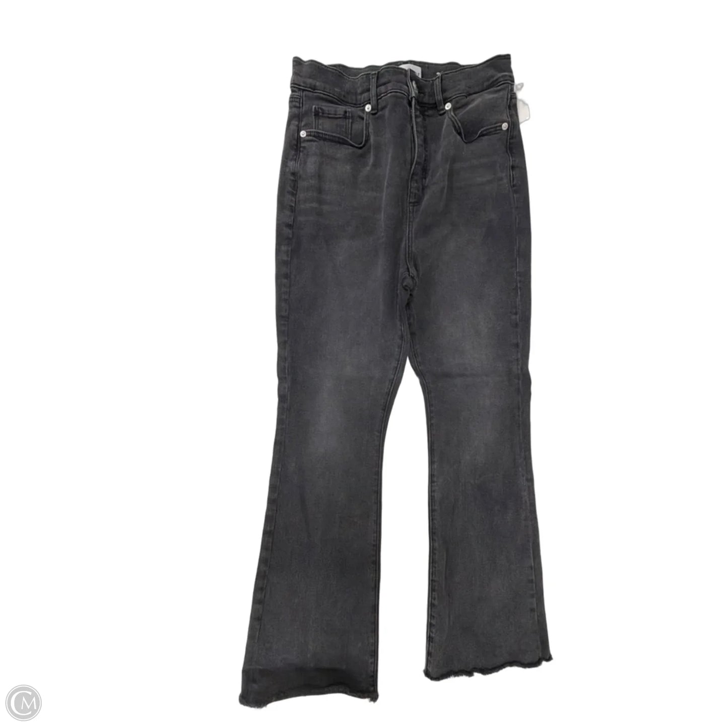Jeans Flared By Loft In Black Denim, Size: 10