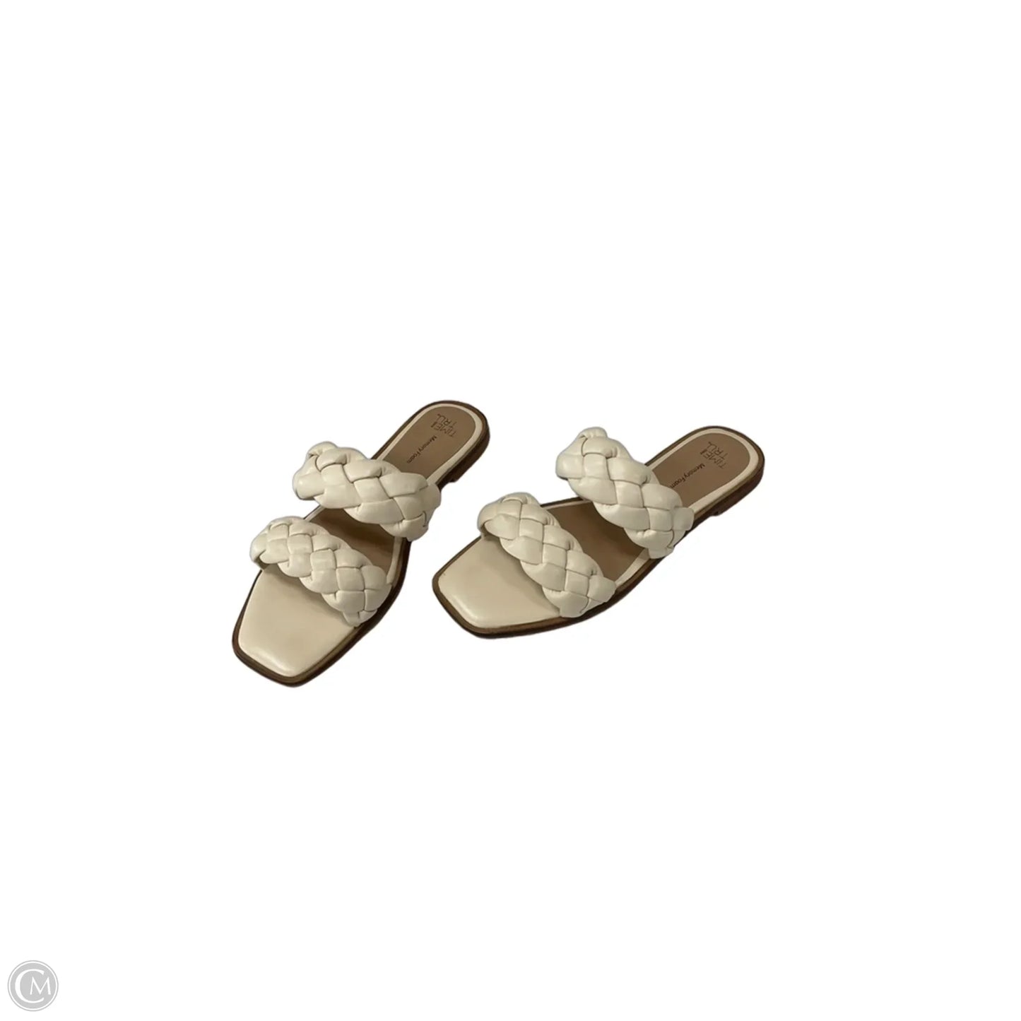 Sandals Flats By Time And Tru In Cream, Size: 6