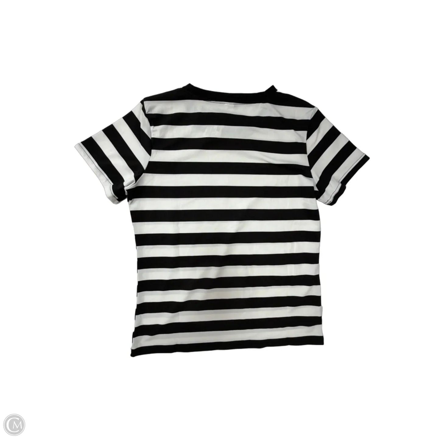 Top Short Sleeve Basic By Clothes Mentor In Striped Pattern, Size: S